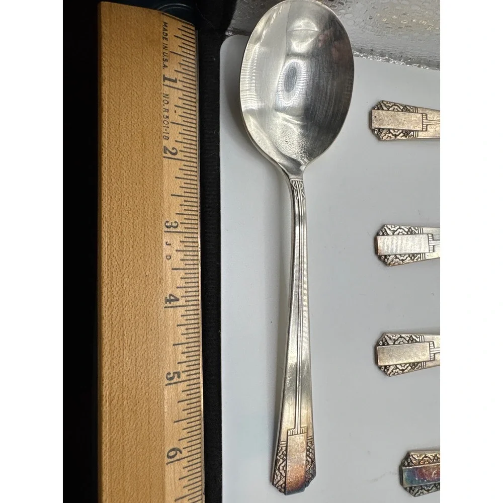 Oneida Silver Park Lane Teaspoons Wm A Rogers Silverplate 1936 Set of 6 Vintage